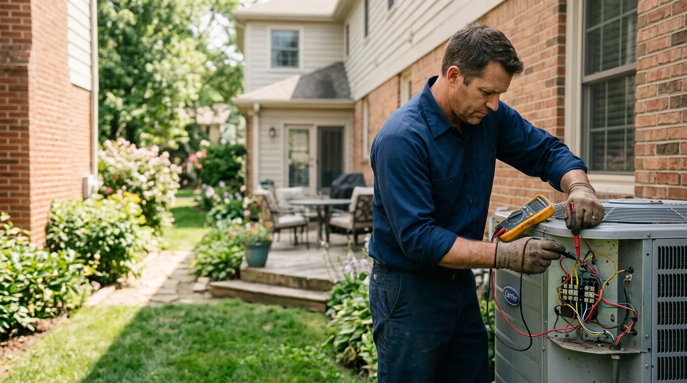 HVAC technician working near Troutdale, VA